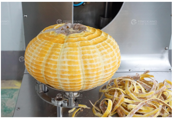 果蔬深加工：磨盘南瓜 20 秒速削，全程无卡壳